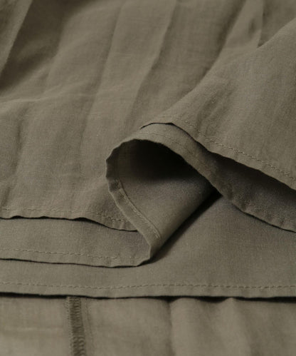 棉質薄紗層疊連衣裙