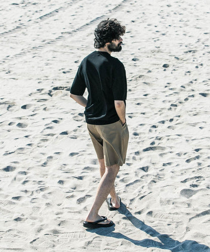 新款基礎款羊毛真絲針織T恤