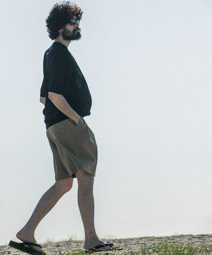 新款基礎款羊毛真絲針織T恤