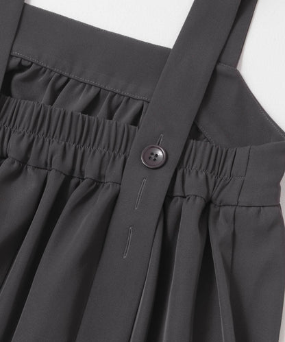 休閒褶皺連衣裙