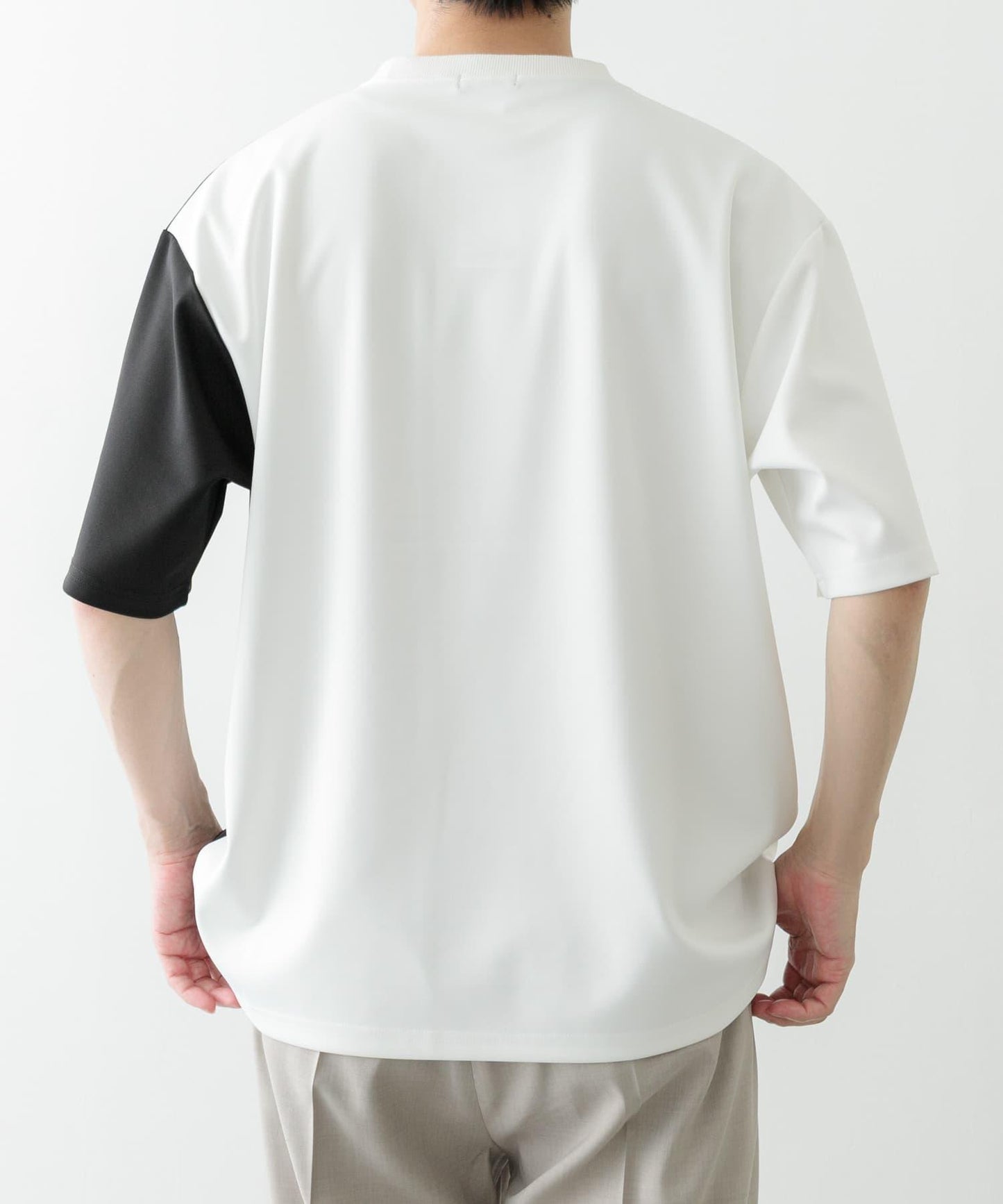 拼接設計短袖上衣