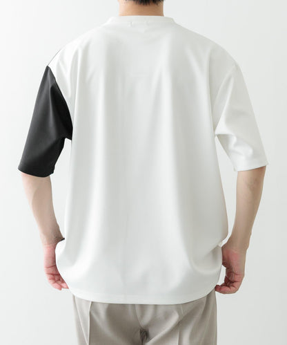 拼接設計短袖上衣