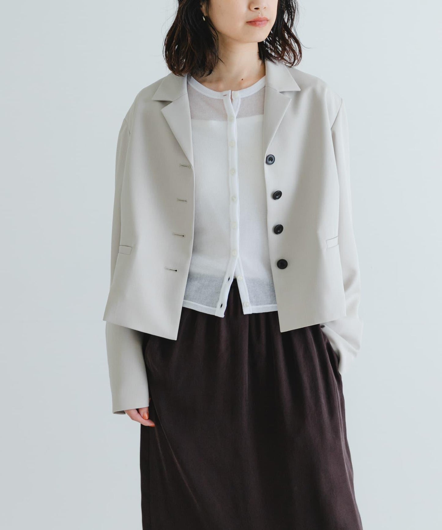 new basic 盒型短款夾克