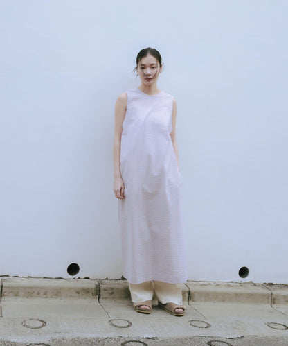 new basic 印度棉條紋連衣裙