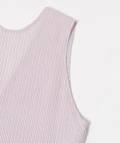 new basic 印度棉條紋連衣裙