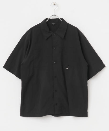 防潑水/易打理/接觸涼感/防紫外線塔斯蘭尼龍按扣短袖襯衫