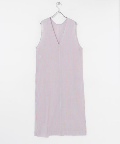 new basic 印度棉條紋連衣裙