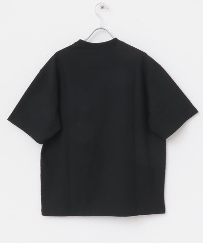 單點刺繡人字紋提花T恤