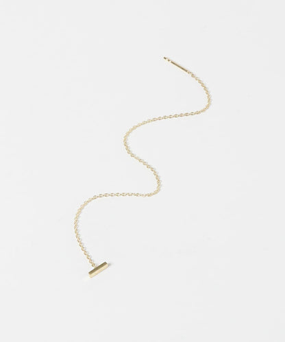 TOM WOOD Sleek金色耳鏈 140mm