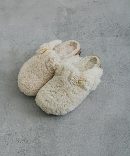 BIRKENSTOCK BOSTON 大扣泰迪毛拖鞋