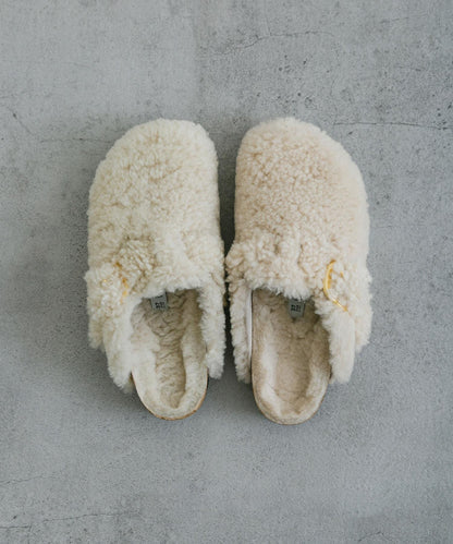 BIRKENSTOCK BOSTON 大扣泰迪毛拖鞋