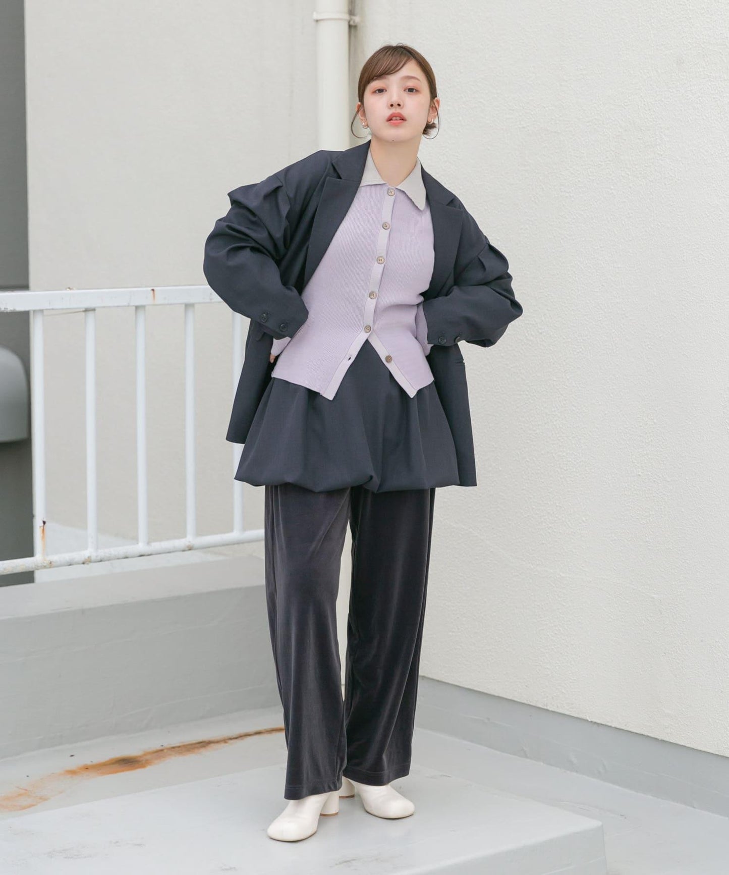 天鵝絨休閒長褲