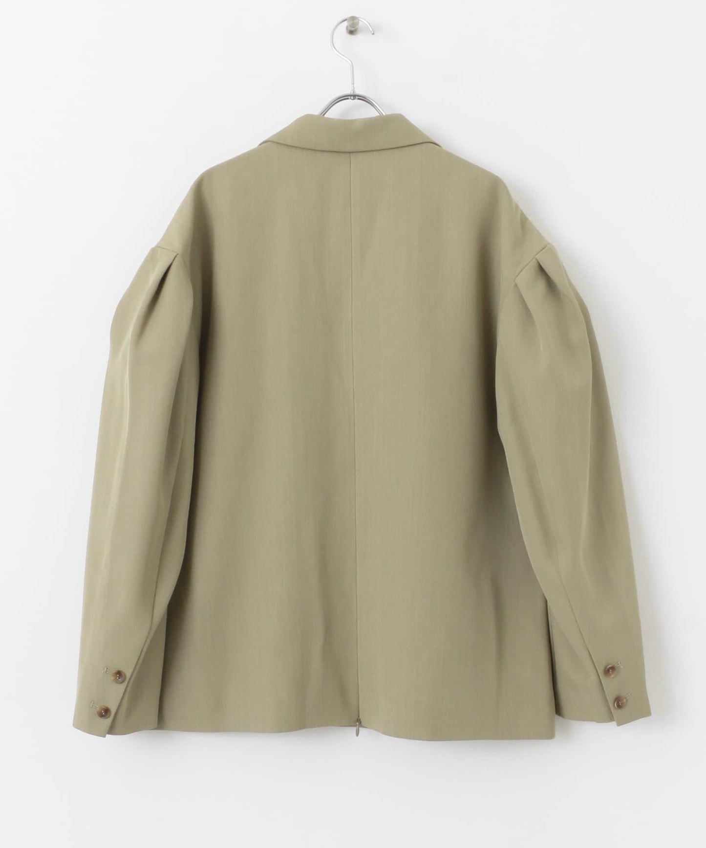 肩部褶皺寬鬆西裝外套