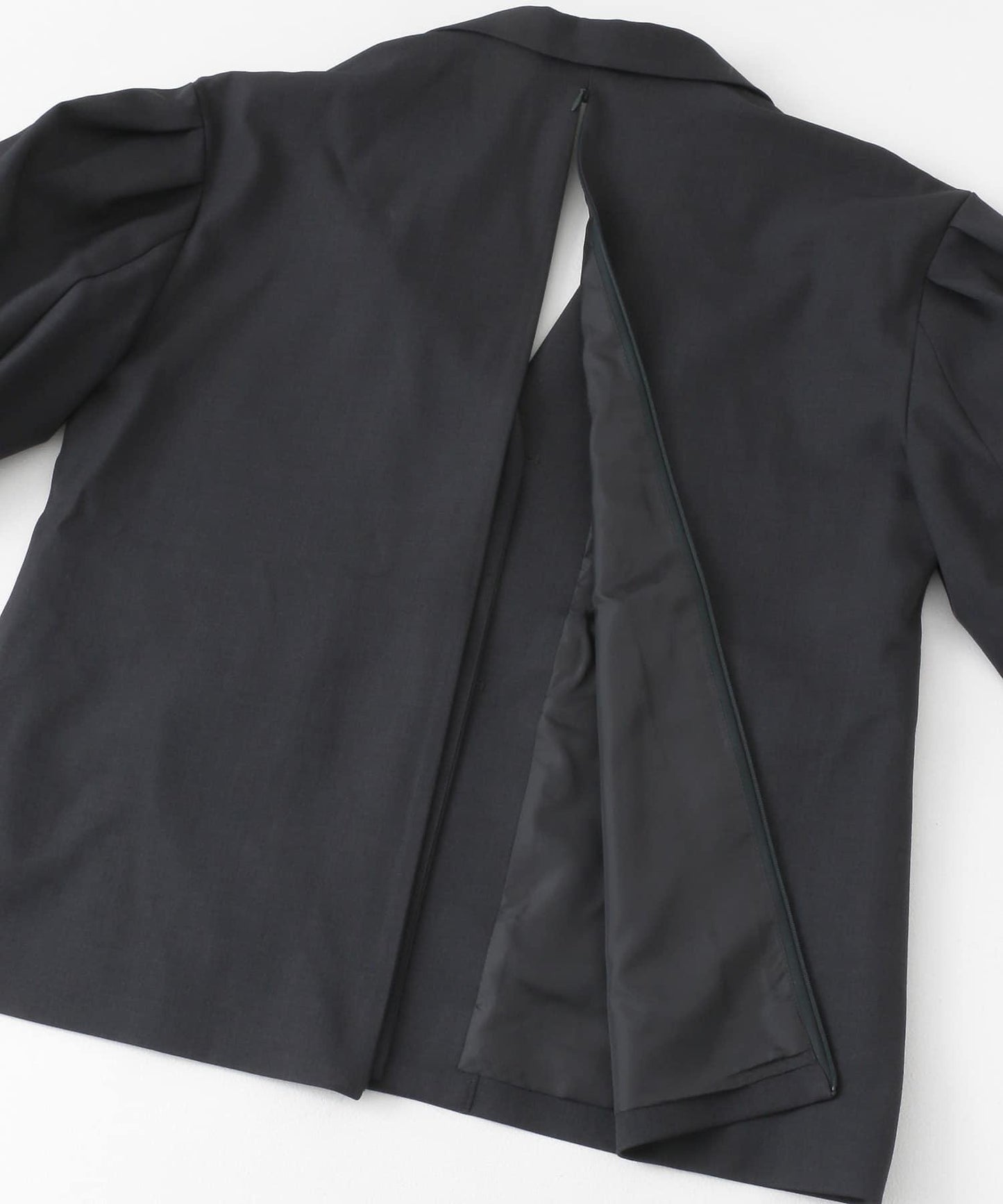 肩部褶皺寬鬆西裝外套