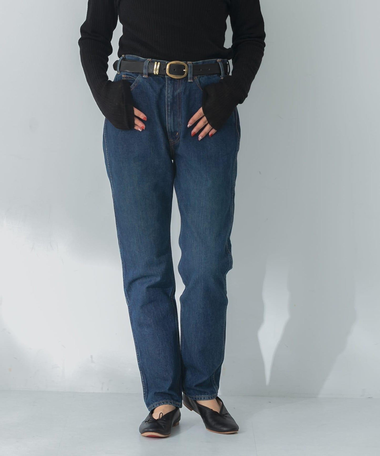 CIOTA 靛藍Supima棉修身牛仔褲