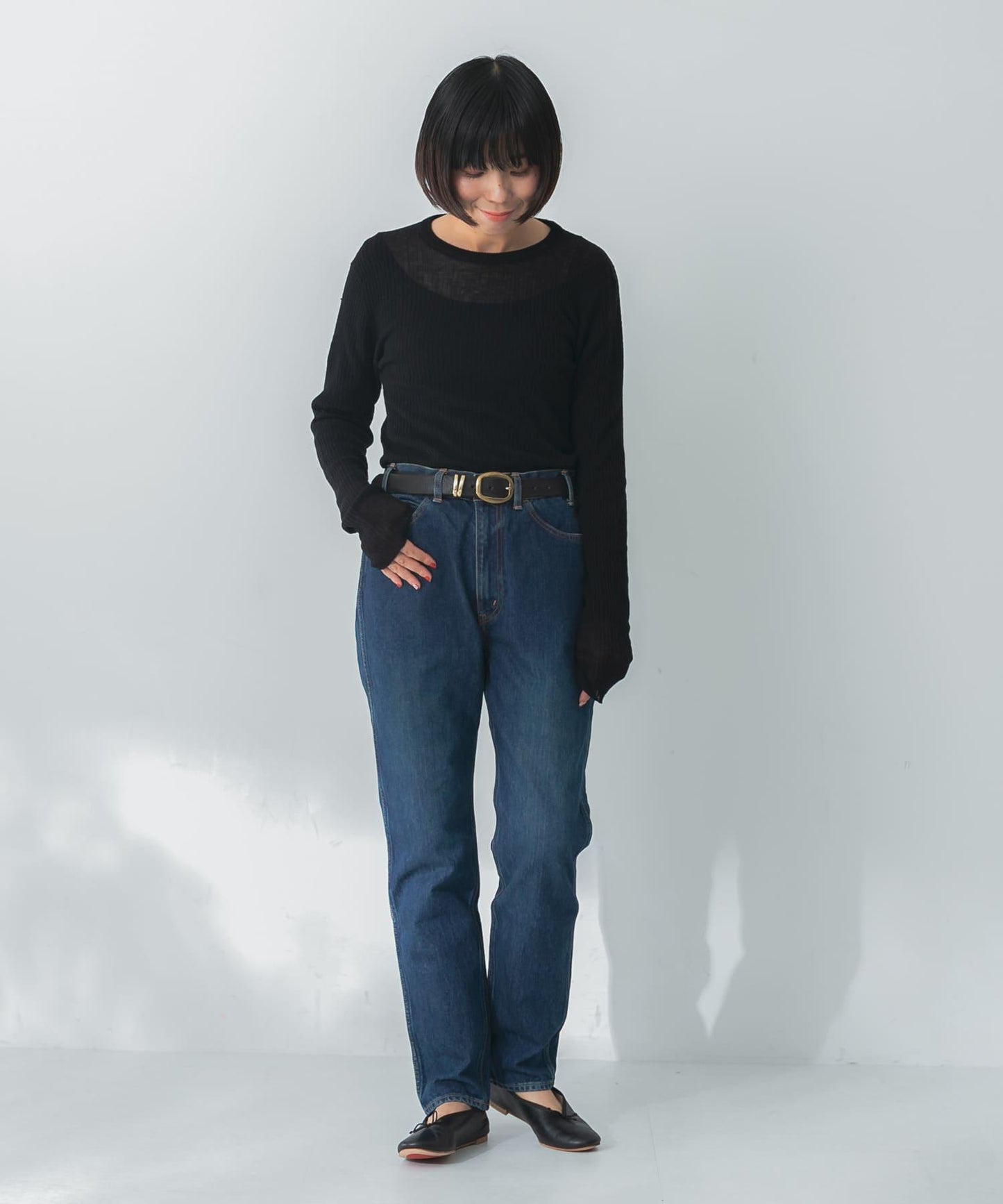 CIOTA 靛藍Supima棉修身牛仔褲