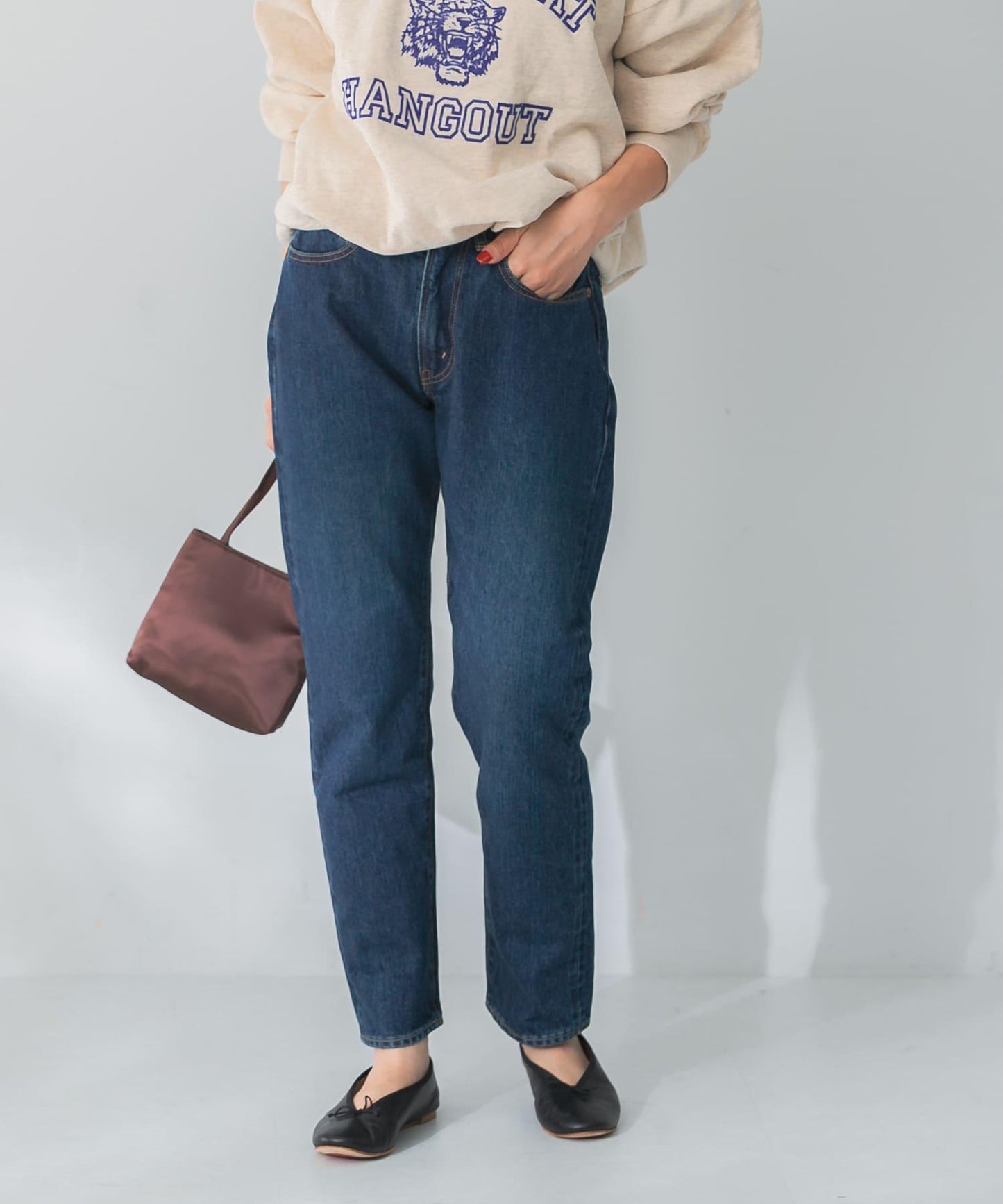 CIOTA 蘇賓棉13.5盎司錐形牛仔褲