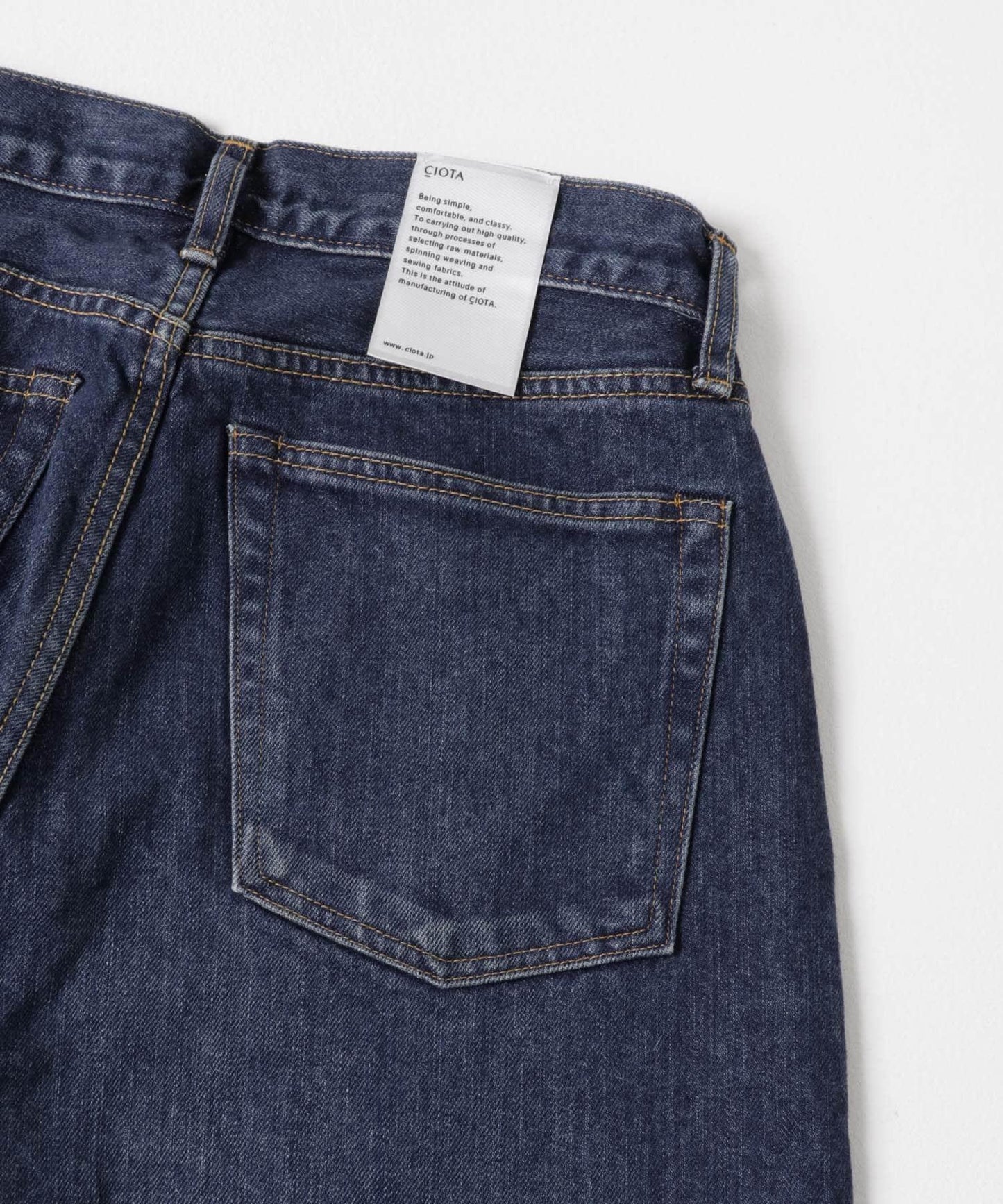 CIOTA 蘇賓棉13.5盎司錐形牛仔褲