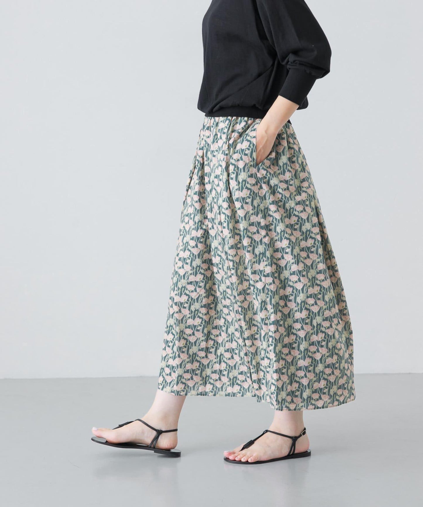 Liberty印花半身裙