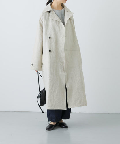 男女同款棉麻寬鬆風衣