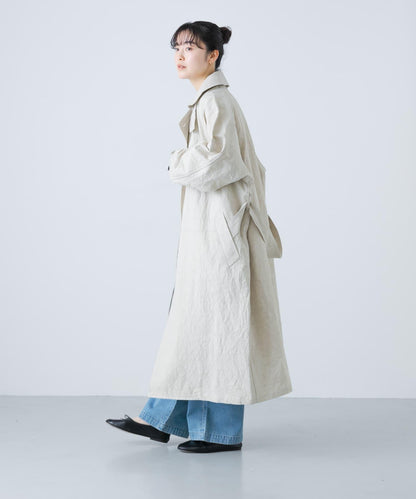 男女同款棉麻寬鬆風衣