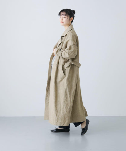 男女同款棉麻寬鬆風衣