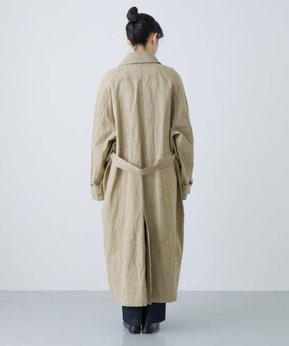 男女同款棉麻寬鬆風衣