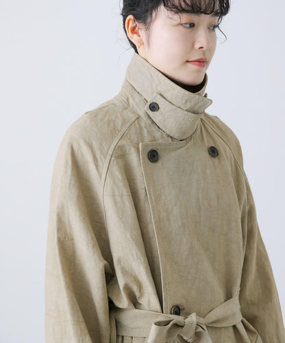 男女同款棉麻寬鬆風衣