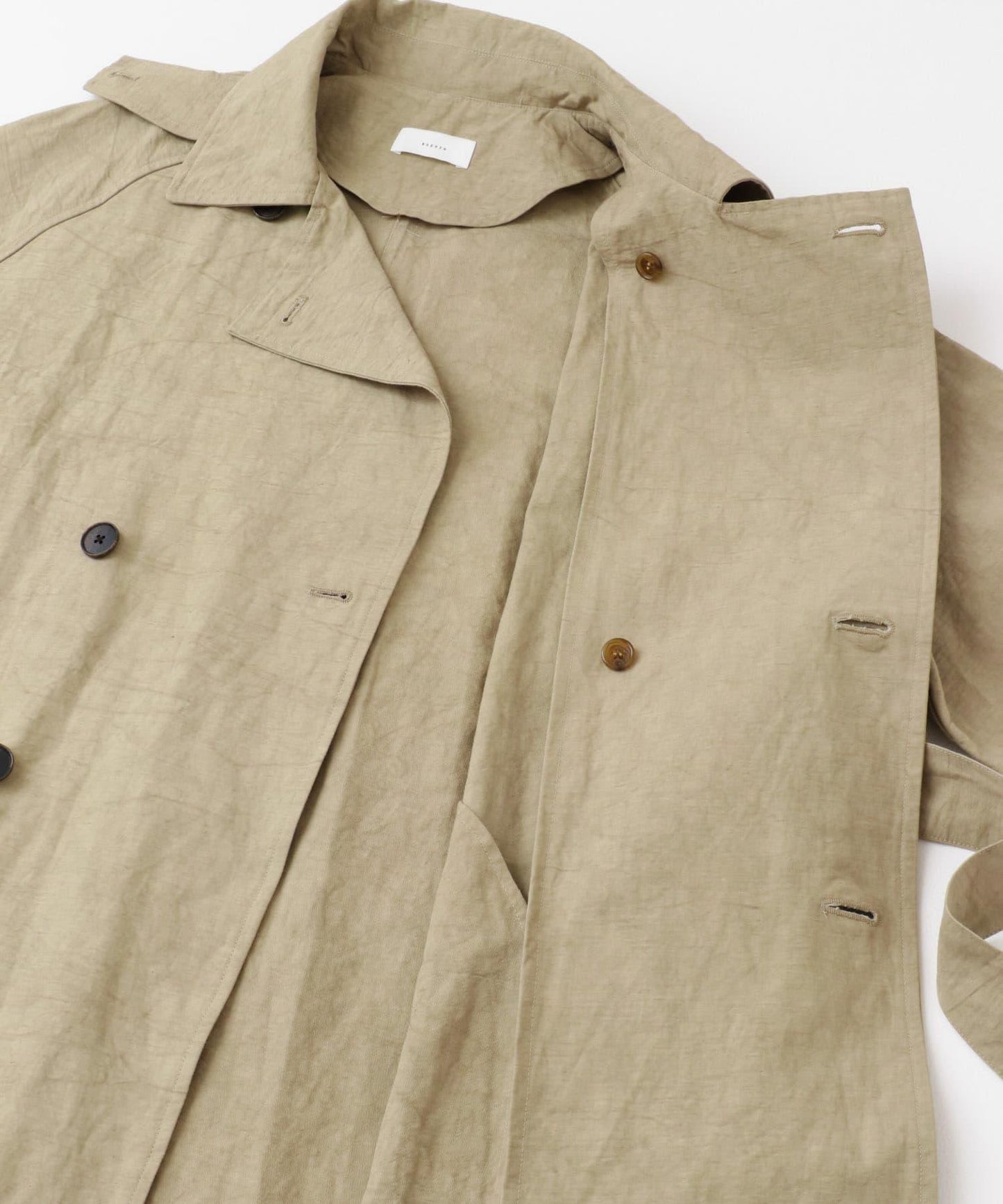 男女同款棉麻寬鬆風衣