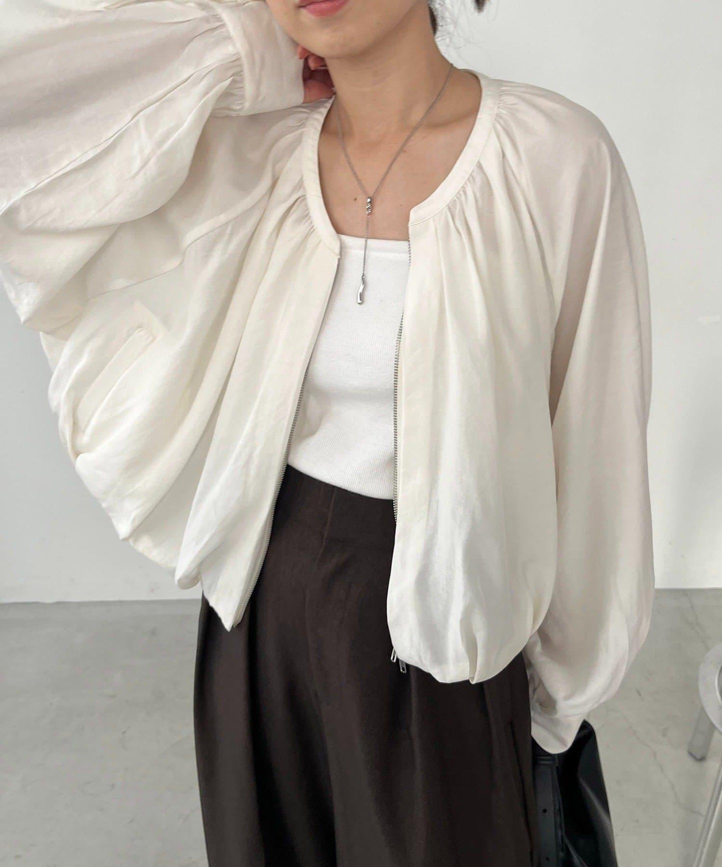 【CAPRICIEUX LE'MAGE】無領圓領夾克