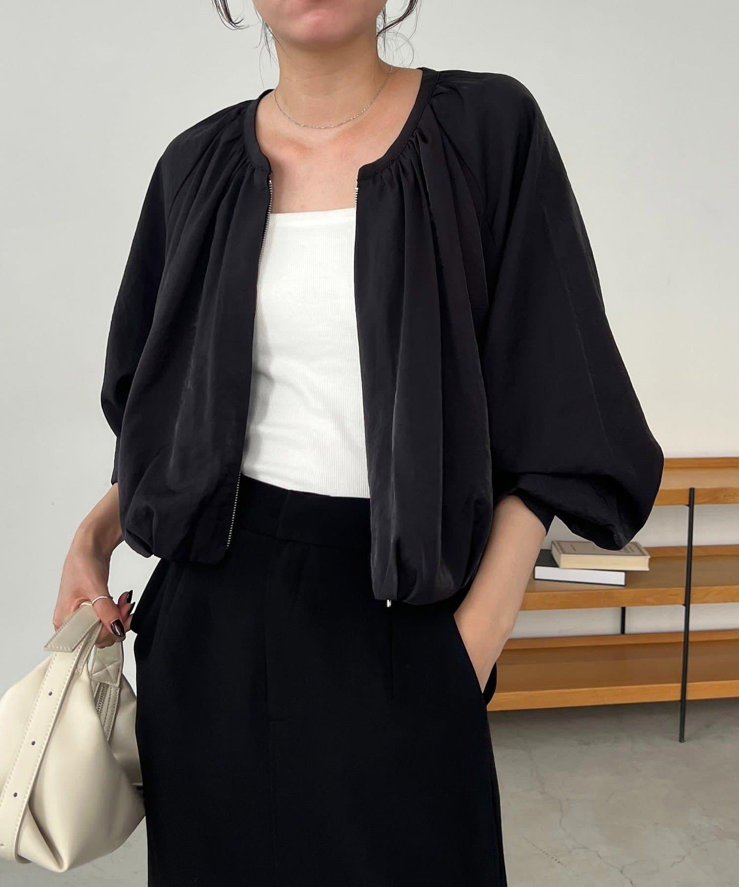 【CAPRICIEUX LE'MAGE】無領圓領夾克