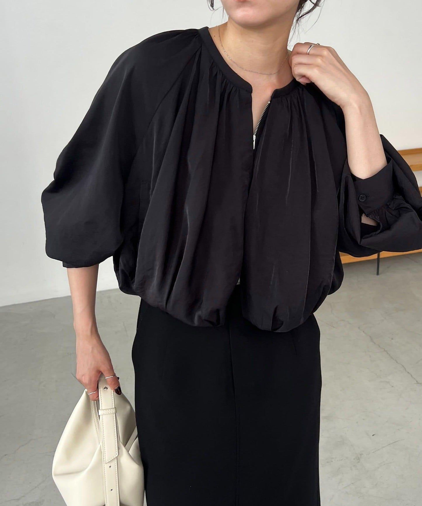 【CAPRICIEUX LE'MAGE】無領圓領夾克