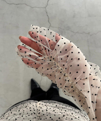 植絨波點設計 襯衫 再販款