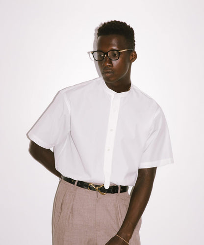 new basic THOMAS MASON拼接帶套頭襯衫