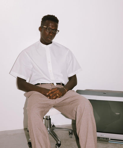 new basic THOMAS MASON拼接帶套頭襯衫