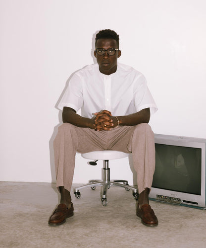 new basic THOMAS MASON拼接帶套頭襯衫