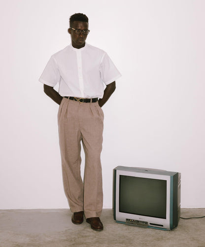 new basic THOMAS MASON拼接帶套頭襯衫