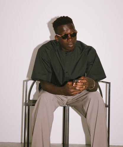 new basic THOMAS MASON拼接帶套頭襯衫