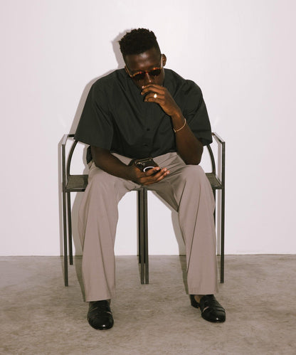 new basic THOMAS MASON拼接帶套頭襯衫