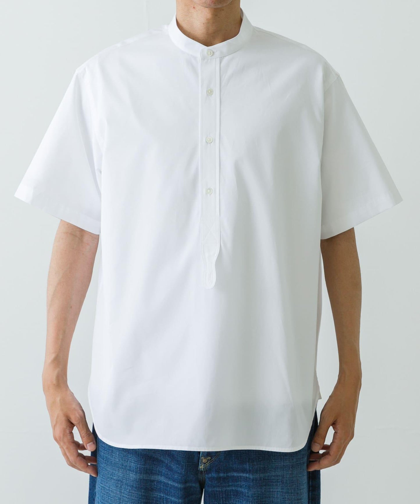 new basic THOMAS MASON拼接帶套頭襯衫