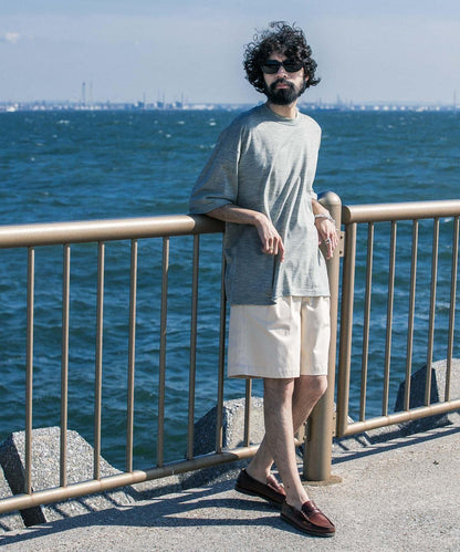 new basic 可水洗美麗諾羊毛短袖T恤