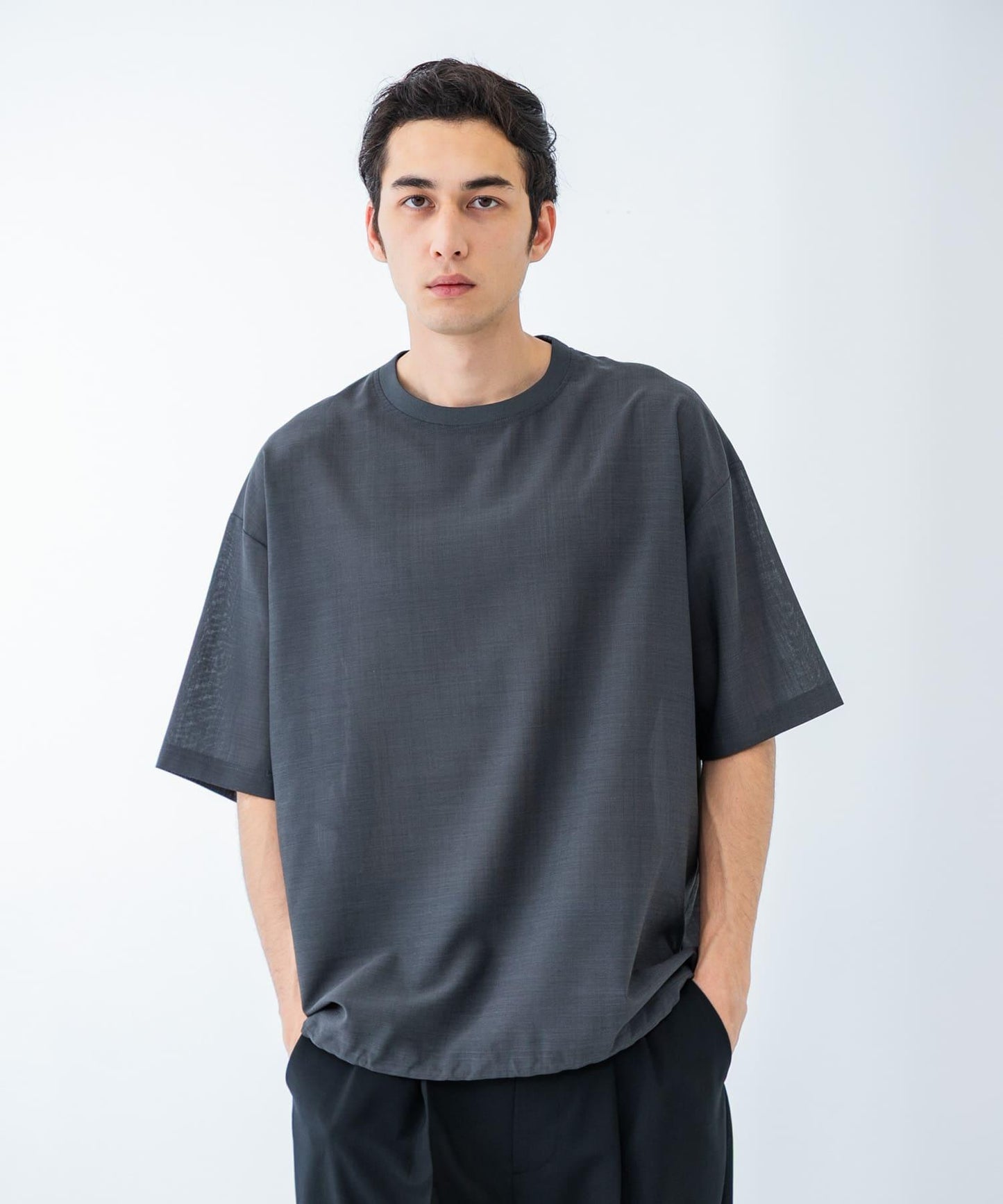 可水洗羊毛紗線短袖T恤