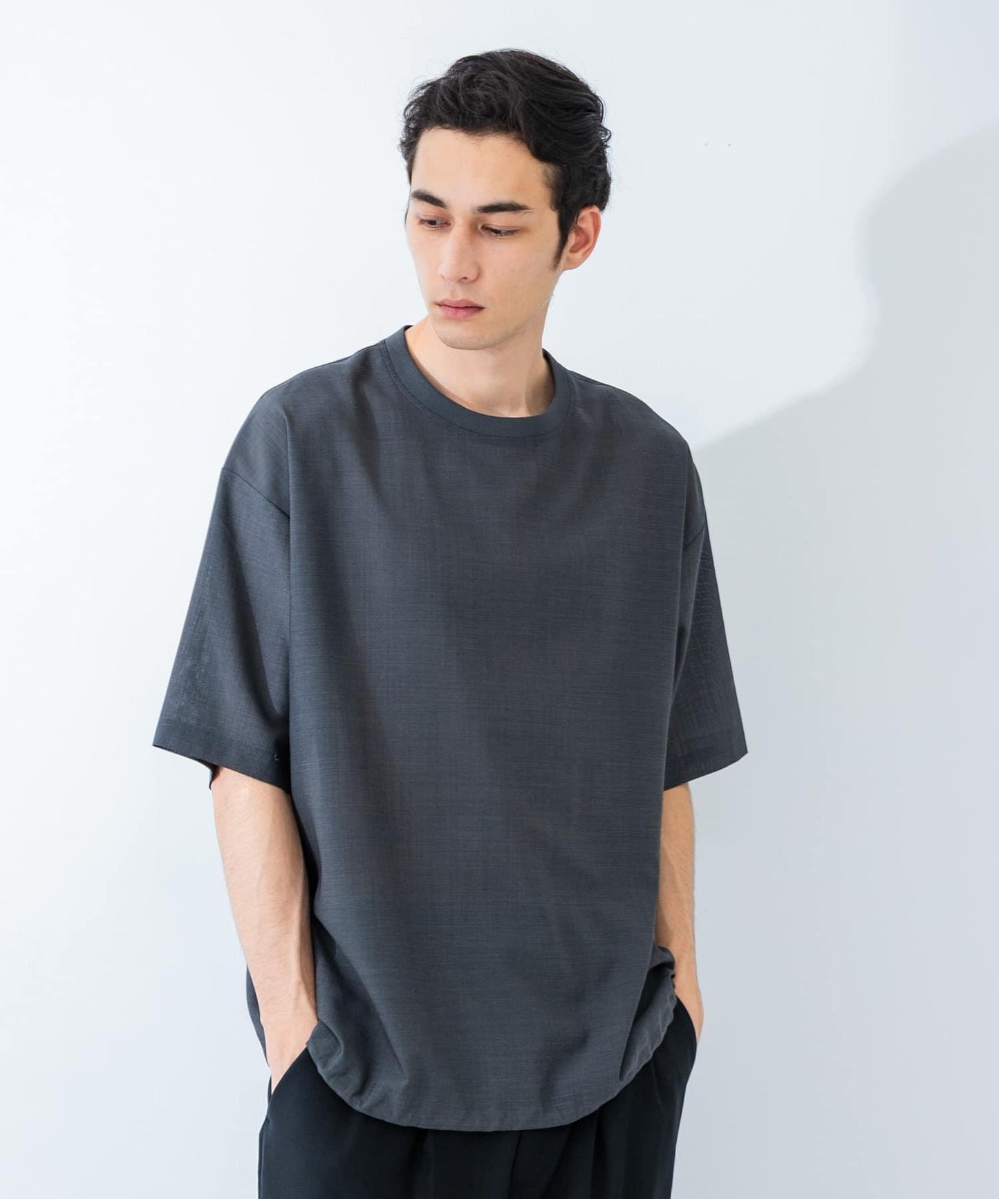 可水洗羊毛紗線短袖T恤