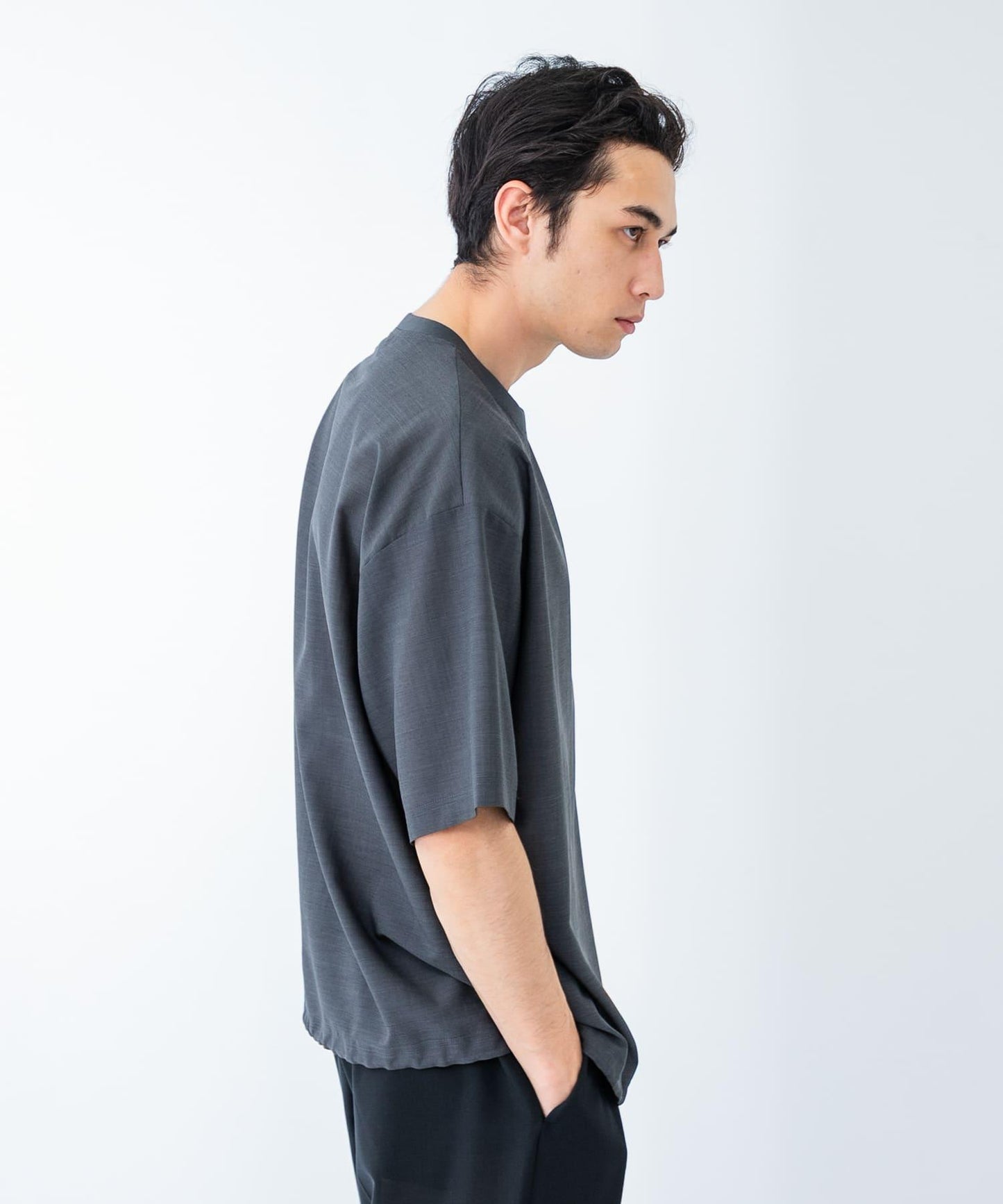 可水洗羊毛紗線短袖T恤