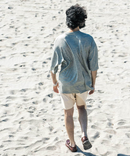 new basic 可水洗美麗諾羊毛短袖T恤