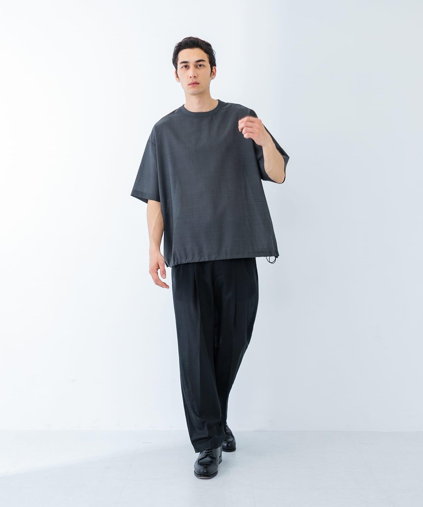 可水洗羊毛精紡西裝褲