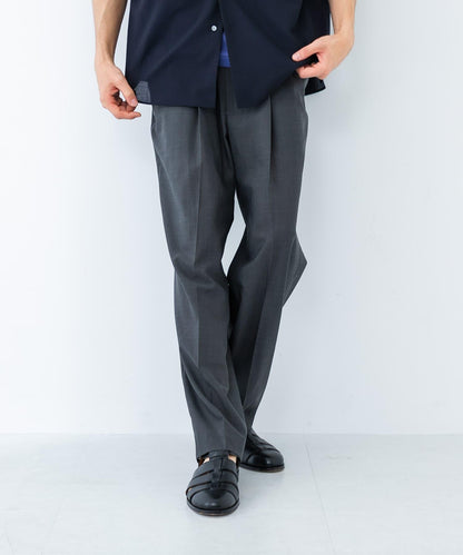 可水洗羊毛精紡西裝褲