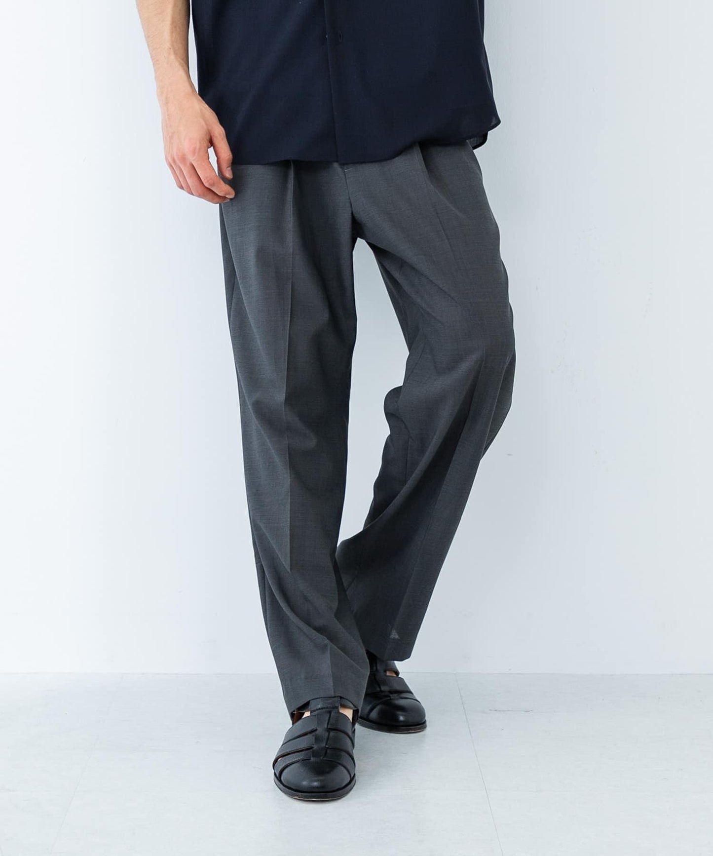 可水洗羊毛精紡西裝褲