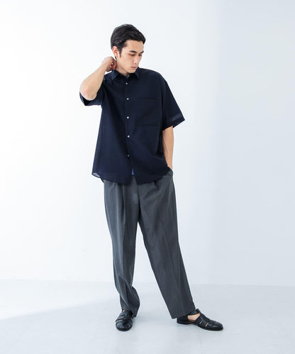 可水洗羊毛精紡西裝褲