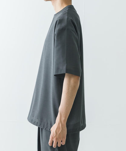 可水洗羊毛紗線短袖T恤